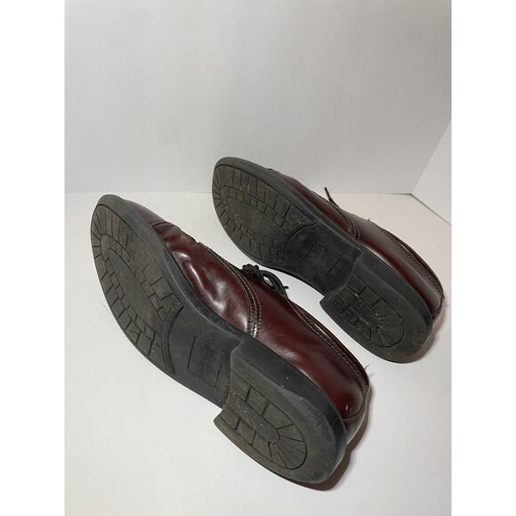 Dockers Dress Shoes Mens 10.5 M Chunky Low Work Oxford Brown Leather Lace Up - Picture 5 of 8